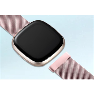 STAINLESS STEEL MESH BAND FOR USE WITH FITBIT VERSA ROSE GOLD - New