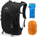 IX INOXTO Hiking Hydration Backpack with 3l Water Bladder for Women and Men 25L Water Backpack for Hiking, Cycling, Climbing, Camping, Black