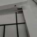 SPIRICH 96-inch Extra Wide 30-inches Tall Dog Gate with Door Walk Through, Freestanding Wire Pet Gate for The House, Doorway, Stairs, Pet Puppy Safety Fence, Support Feet Included (White)