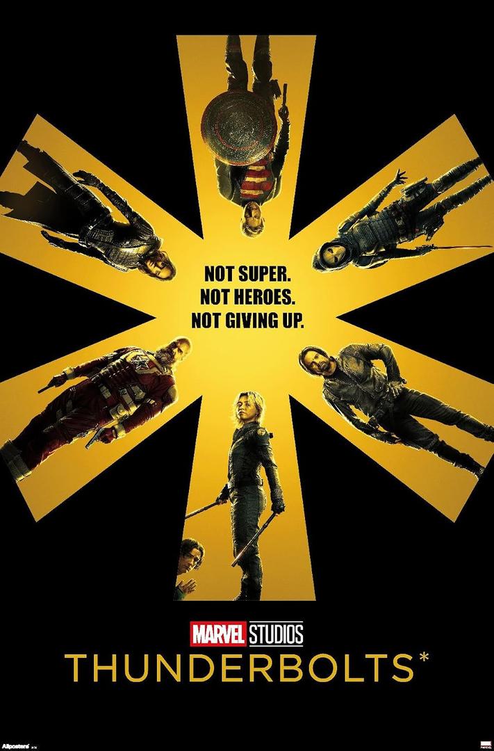 Marvel Thunderbolts (2025) - One Sheet Wall Poster, 34L" x 22.4W", Premium Unframed Version