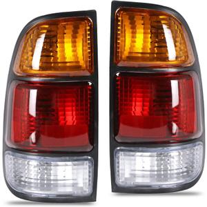 Tail Light Assembly Compatible With 2000 2001 2002 2003 2004 2005 2006 Toyota Tundra Driver and Passsenger Side Taillights Replace 81550-0C010 81560-0C010(Only Fit Regular and Access Cab) (Left And Right)