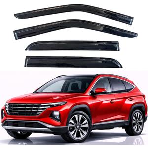 KPY Rain Guards Fit for 2021-2024 Hyundai Tucson, Out-Channel Window Visors Vent Wind Deflectors 4PC, Car Accessories for 21-24 Tucson