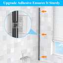 Adjustable Corner Shower Caddy Organizer Shelves, Bathroom Shelf, 4 Tier, Black, 2 Ways of Installation