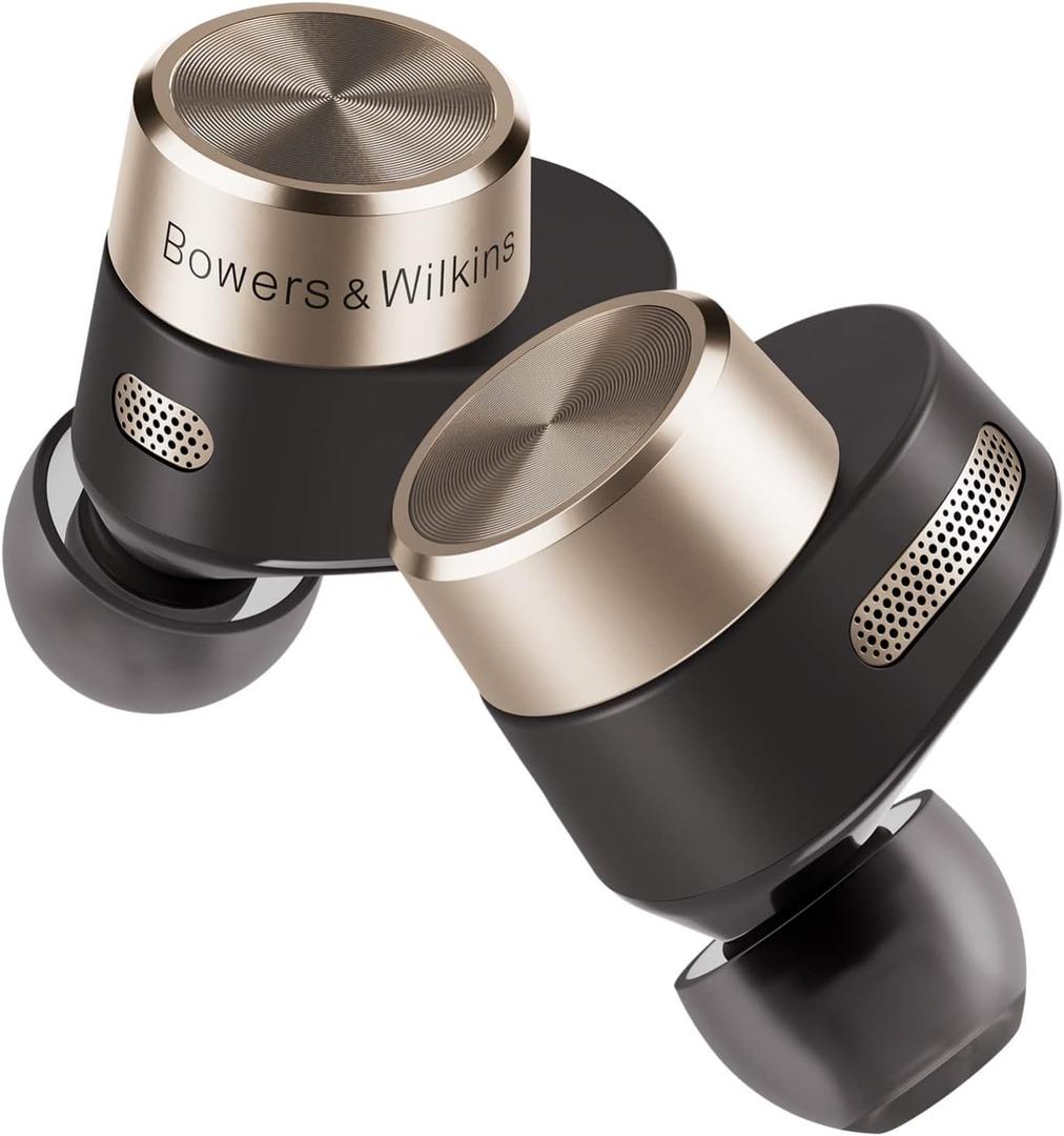 Bowers & Wilkins Pi7 in-Ear True Wireless Headphones, 6 Built-in Mics, Bluetooth 5.0 Qualcomm aptX & Dual Hybrid Drivers, Adaptive Noise Cancellation, Smart Wireless Charging, Charcoal