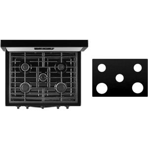 Custom Fit Reusable Burner Liner for Whirlpool Gas Range Stove Protect Your Stovetop with this Splatter Guard Cover - WFG505M0BS