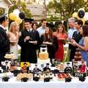 20 Pcs Graduation Cap Photo Holders, Class of 2026 Table Number Card Stands with Wooden Base, Wire Place Card Picture Display for Grad Party Centerpieces Decorations