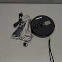 CD Player Portable, Rechargeable Portable CD Player with Dual Speakers and Anti Skip,CD,USB,AUX,LCD Display,Backlit Button,5 EQ,A-B Repeat,10 Speeds for Home Car Fabric, Black