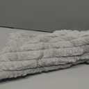 DEELAND Pack of 2,Double-Sided Faux Fur Plush Decorative Throw Pillow Covers Fuzzy Striped Soft Pillowcase Cushion Covers for Sofa Couch Bedroom Lightgrey 18x18 Inch