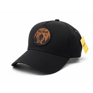 Bigfoot Trucker Hat for Men, Big Foot Sasquatch Gifts, Adjustable Embroidered Bigfoot Baseball Cap Black (Medium-Large)