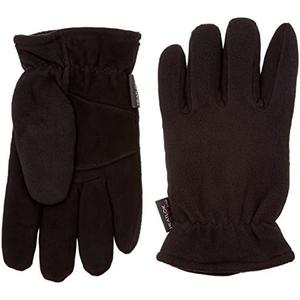 Heatlok Thermal Gloves Split Deerskin Palm (Black, Small)