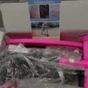 3 Wheel Kids Kick Scooter for Ages 3-12, Lean-to-Steer, Light-Up PU Wheels, 3-Level Adjustable Handlebar 27.5”-33”, Wide Non-Slip Deck, Dual Rear Brake,Travel Foldable,180LBS-Pink