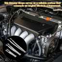 2 x 12 Pcs Silver Ground Straps, 10/15/20 Inch Universal Engine Ground Wire Strap Kit with Ring Terminals, Grounds Strap Automotive for Most Cars