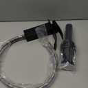 Ryuwanku Bathroom Faucet Matte Black Modern Waterfall Bathroom Sink Faucet with Single Handle Suitable for 1 or 3 Holes,Supply Deck Plate and Hose