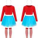 Vinsatin  Costume Set for Kids, Include Tulle Tutu Skirt 10-12
