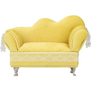 Dollhouse Furniture Jewelry Box, Openable Sofa Jewelry Box 1/6 Sofa Cushions for Dollhouse Living Room Miniature Dollhouse Accessories Dolls House Furniture Couch (Loveseat Sofa(7.1 X 5.1 X 2.8in))