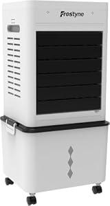 Portable Evaporative Air Cooler w/Humidifier 3Ga Water Tank, 10 Ice Packs, 6 Speeds & 4 Modes, Timer & Remote, Windowless Portable Fan for Bedroom, Home, Office,Black