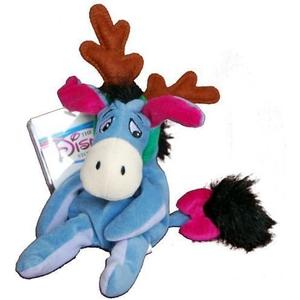 Disney Bean Bag Plush Eeyore Reindeer b