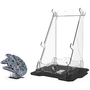 Display Stand for Lego Millennium Falcon 75192 Star Wars Building Block , 5mm Acrylic Display Holder, Vertical Display Bracket for Lego 75192 (Stand Only, No Model ) Display Stand for Lego Millennium Falcon 75192 Star Wars Building Block , 5mm Acrylic Display Holder, Vertical Display Bracket for Lego 75192 (Stand Only, No Model )