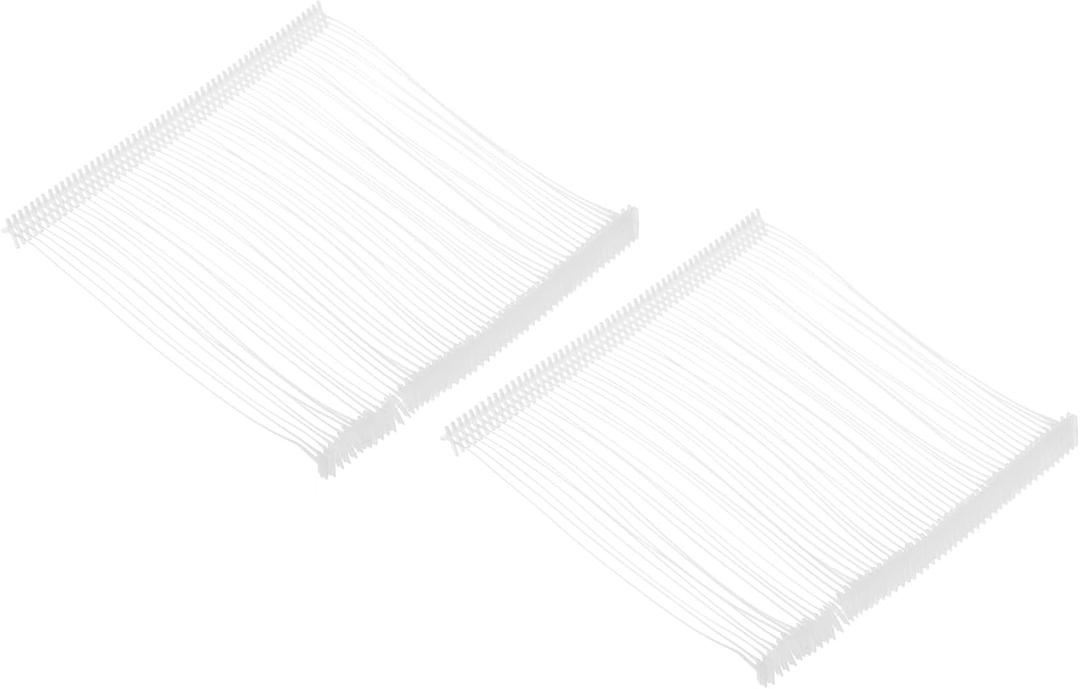 MECCANIXITY 5000Pcs Standard Tagging Gun Fasteners,4 Inch White Garment Tags Label Gun Plastic Refills, Fabric Tag Attachments Gun Barbs for Clothing, Retail, All Price Tags