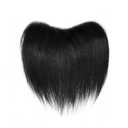 Frontal Hairpiece for Men, Hair Extension Hairline Loss Straight Tape in Human Hair Toppers Replacement Toupee (Natural Black, 0.78"x6.3", 6")
