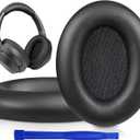 SOULWIT Professional Earpads Cushions Replacement for Sony WH-1000XM3 (WH1000XM3) Over-Ear Headphones, Ear Pads with Softer Protein Leather, Noise Isolation Memory Foam, Added Thickness (Black)