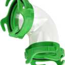 90 RV Sewer Hose Adapter Connect Tote Tank - Fits All Brands Tote Tank & Sewer Hoses - 90-Degree Elbow & 4 Bayonet Prongs on Each End for Odor (90-Adapter to Tank)