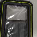 Pelican 2 Pack Marine - IP68 Waterproof Phone Pouch (Regular Size) Floating Waterproof Phone Case - Beach Cruise Ship Travel Essentials - Works w/All Phones - Detachable Lanyard - Black/Hi-Vis Yellow