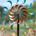 Wind Spinners Outdoor - Metal Windmill for Yard and Garden, Kinetic Wind Sculptures with Stake, Ideal Artistic Decor Gift (13'' W x 54'' H)