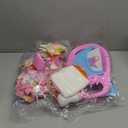 Baby Doll Stroller Toys Set with 12.5" Doll for 3-7 Girls, Foldable Stroller, Dining Chair, Accessories & 1 Outfits, Pretend Play Baby Doll Toys for Girls Ages 3-7