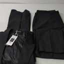 3 Piece Suit for Men Mens Suit 3 Piece Suits Men Slim Fit Single Breasted Two Button Peak Lapel Blazer Vest Pants Set (X-Large, Black)