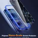 Diaclara Magnetic Designed for iPhone 16 Case, Full Body Rugged Case with Built-in Privacy Touch Sensitive Anti-Scratch Screen Protector, Upgraded [Full Camera Protection] (Ultramarine)