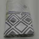 Checkered Runner Rug, 2x6 Washable Rugs Non Slip, Modern Geometric Indoor Carpet Low Pile for Bedroom Kitchen Entryway Hallways, Gray and White