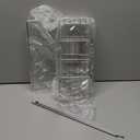 Epicano Anti-Swing Hanging Shower Caddy Stainless Steel 304, Over Head Shower Caddy Rustproof with hooks for Towels, Sponge and more, Chrome (Silver)