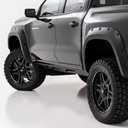 Rough Country Pocket Fender Flares for Chevy Colorado (2023-2026) - 1" Tire Coverage, 5.75" Height, Riveted Style, UV-Resistant ABS, Paintable Matte Black