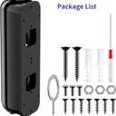 Blink Doorbell Mount, 3055 Degrees Angle Mount for All-New Blink Video Doorbell, Adjustable Door Bell Kits, Left/Right Universal Installation, Corner Holder with Wide Viewing Angle (Black)