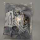 PUPTECK Adjustable Dog Harness Collar and Leash Set Step in No Pull Pet Harness for  Dogs Puppy and Cats Outdoor Walking Running, Soft Mesh Padded Reflective Vest Harnesses, Plush Grey (S (CHEST 14.5"-16"))