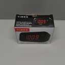 Timex Alarm Clock with Large Display, Digital Alarm Clock for Bedroom Includes 120V Universal Power Adapter (T121B - Black)