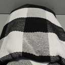 joybest Buffalo Plaid Rug 5 x 7 ft Black and White Checkered Area Rug Cotton Hand-Woven Indoor Outdoor Rugs Carpet for Patio, Living Room, Dining Room, Bedroom