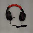 RORSOU R10 Over-Ear Headphones with Microphone, Lightweight Folding Stereo Bass Headset with 1.5M No-Tangle Cord, Portable Wired Headphones for Smartphone Tablet Computer MP3 / 4 (Black)