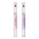 Ceramic Cuticle Pusher & Oil Pen, 2ml Rose/Lavender/Fragrance Free Scented Nail Care Pen, Gentle Cuticle Remover for Dry & Damaged Nails, Moisturize Strengthen Brighten (Pink&Purple)