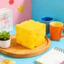 Yellow Cheese Squeeze Toy,Soft Novelty , Theme Cheese Cubes Squishy 3.9(Large)