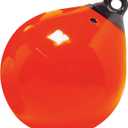 Taylor Made Products Tuff End Buoy, Orange (18") Flexible, Strong, Marine-Grade Vinyl Buoy for 25-40 Foot Boats Easy-to-use, Trivalve Inflates with Standard Ball Pump 2020108090