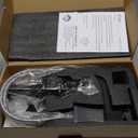 Brass Bathroom Waterfall Faucet, Oil Rubbed Bronze Bathroom Faucet 1 Hole or 3 Holes (4 Inch), Single Handle with Deck Plate, Pop-Up Drain & Water Hoses for RV Vanity Farmhouse, 5 Mins Install