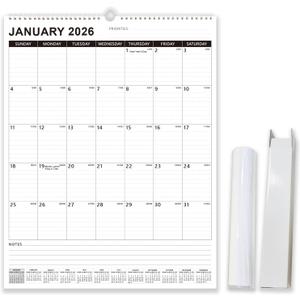 2026 Calendar - 2026 Wall Calendar from January 2026 to June 2027, 22" x 17", Extra Large Wall Calendar 2026-2027 with Thick Paper, Julian Date, Holidays, Large Ruled Blocks