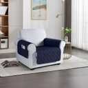 VANSOFY Couch Cover, Waterproof Sofa Covers Washable Slipcover Furniture Protector Couch Seat Covers Non-Slip Couch Cover for Dogs, Pets(Chair, Dark Blue)