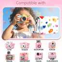 L LTGEM Kids Instant Print Camera Case Bag Compatible with ESOXOFFORE, Dylanto, Goopow, DUDUDRAGON, GREENKINDER, Cimizi, Makolle Instant Print Camera and Most Digital Cameras Prints Paper,Pony Pink