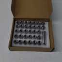 OMT M14x1.5 Wheel Lug Nuts 32 Pack, Chrome Lug Nuts 2 inches Tall Spline Drive Cone Seat with Socket Compatible with Ford F250 F350 Super Duty, Chevy Silverado 1500 2500HD and GMC Sierra