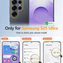 FNTCASE for Samsung Galaxy S25 Ultra Case, Compatible with Magsafe Purple | Screen Protector, Full Camera Protection, Translucent Matte, 14FT Military Grade Drop Proof, Protective Phone Cover
