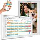 Digital Calendar wall touch screen 15.6" Great for Organizing Your 2026 Calendar, Syncs with Multiple Calendars(google calendar) Online, Horizontal, Vertical, and Wall Mountable (White)