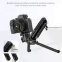 ULANZI TT38 Mini Tripod for Camera, One-Click Open Tabletop Camera Tripod Small Portable Stand with Uka F38 Quick Release, Travel Stand Compatible with DJI OSMO Pocket 3/OSMO 360/Insta360 x5/Xtra/Sony